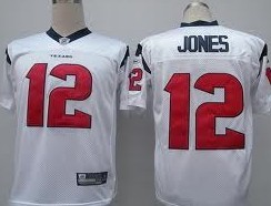 Houston Texans #12 Jacoby Jones White Jersey