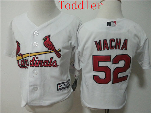 Toddler St. Louis Cardinals #52 Michael Wacha White 2015 Cool Base Baseball Jersey