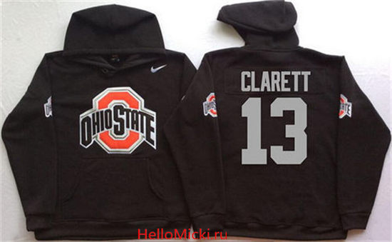 Men's Ohio State Buckeyes #13 Maurice Clarett Nike Black Stitched NCAA College Football Hoodie