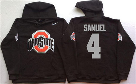 Men's Ohio State Buckeyes #4 Curtis Samuel Nike Black Stitched NCAA College Football Hoodie