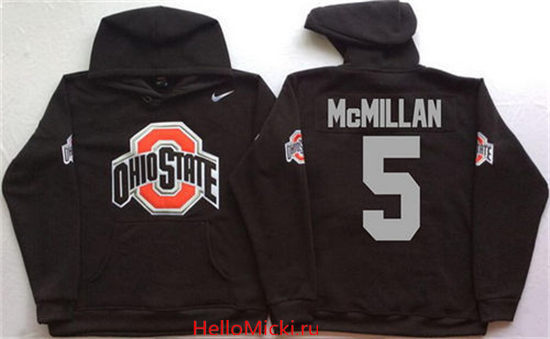 Men's Ohio State Buckeyes #5 Raekwon McMillan Nike Black Stitched NCAA College Football Hoodie