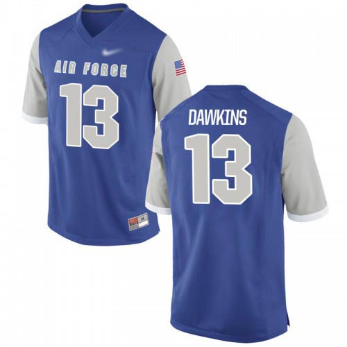 Malik Dawkins Air Force Falcons Mens Jersey - #13 NCAA Royal Game