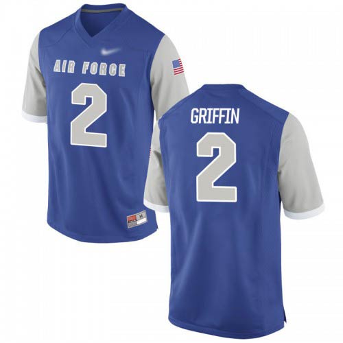 Marquis Griffin Air Force Falcons Mens Jersey - #2 NCAA Royal Game