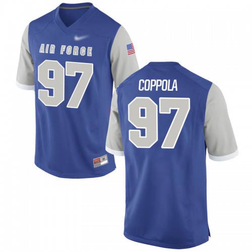 Santo Coppola Air Force Falcons Mens Jersey - #97 NCAA Royal Game