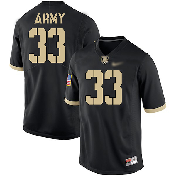 Darnell Woolfolk Army Black Knights Men's Jersey - #33 NCAA Black Game Authentic