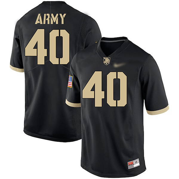 Andy Davidson Army Black Knights Men's Jersey - #40 NCAA Black Game Authentic