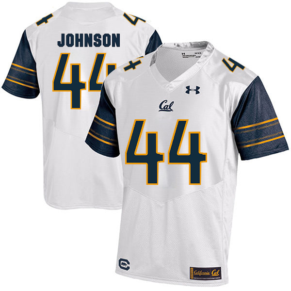 Zeandae Johnson California Golden Bears Men's Jersey - #44 NCAA White Stitched Authentic