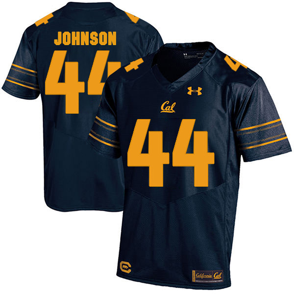 Zeandae Johnson California Golden Bears Men's Jersey - #44 NCAA Navy Blue Stitched Authentic