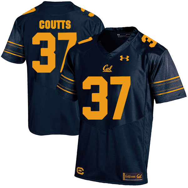 Steven Coutts California Golden Bears Men's Jersey - #37 NCAA Navy Blue Stitched Authentic