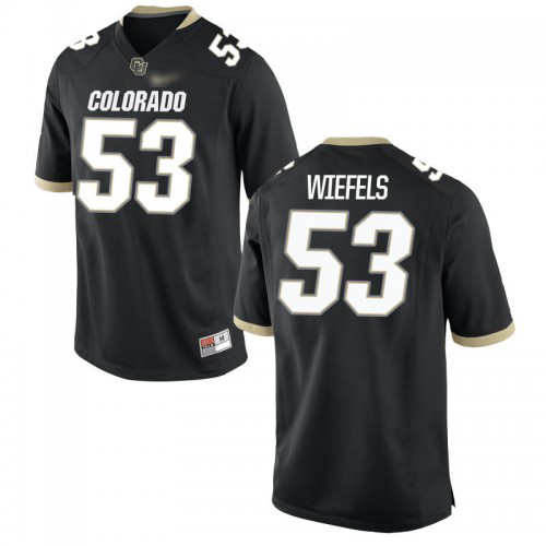 Sully Wiefels Colorado Buffaloes Men's Jersey - #53 NCAA Black Game