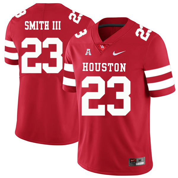 Willie Smith III Houston Cougars Men's Jersey - #23 NCAA Red Stitched Authentic