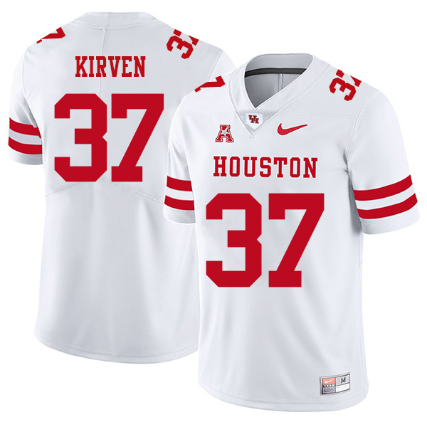 Zamar Kirven Houston Cougars Men's Jersey - #37 NCAA White Stitched Authentic