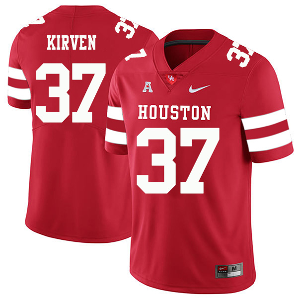 Zamar Kirven Houston Cougars Men's Jersey - #37 NCAA Red Stitched Authentic