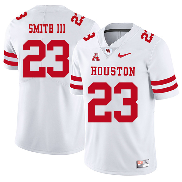 Willie Smith III Houston Cougars Men's Jersey - #23 NCAA White Stitched Authentic
