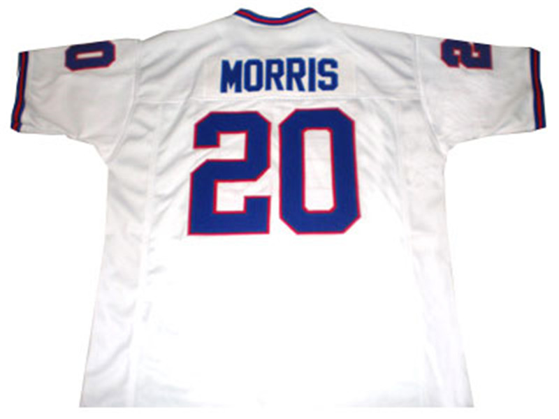 Mens New York Giants #20 Joe Morris Mitchell & Ness Retired Player Vintage Jersey - White
