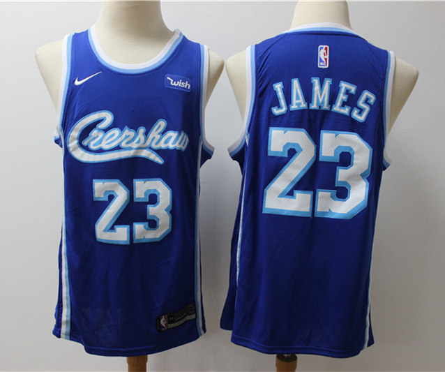 Mens Cleveland Cavaliers #23 LeBron James Nike Royal Retro Jersey