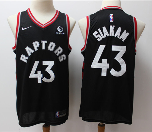Mens Toronto Raptors #43 Pascal Siakam Nike Black Statement Edition Basketball Jersey 