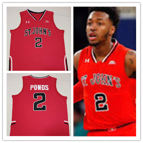 Mens St. John's Red Storm #2 Shamorie Ponds Under Armour Red Basketball Jersey