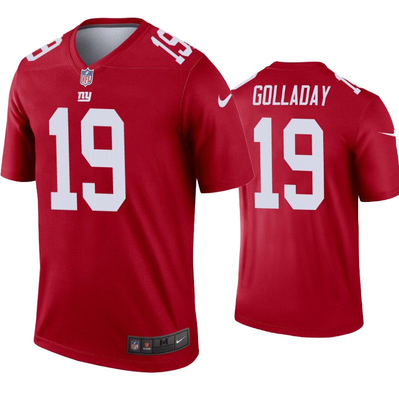 Mens New York Giants #19 Kenny Golladay Nike Red Inverted Legend Jersey