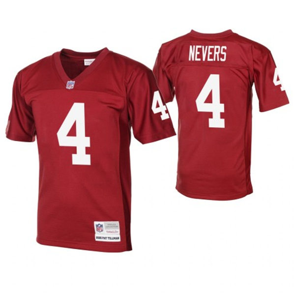 Mens Arizona Cardinals Retired Player #4 Ernie Nevers Mitchell&Ness Cardinal Legacy Stitched Throwback Jersey
