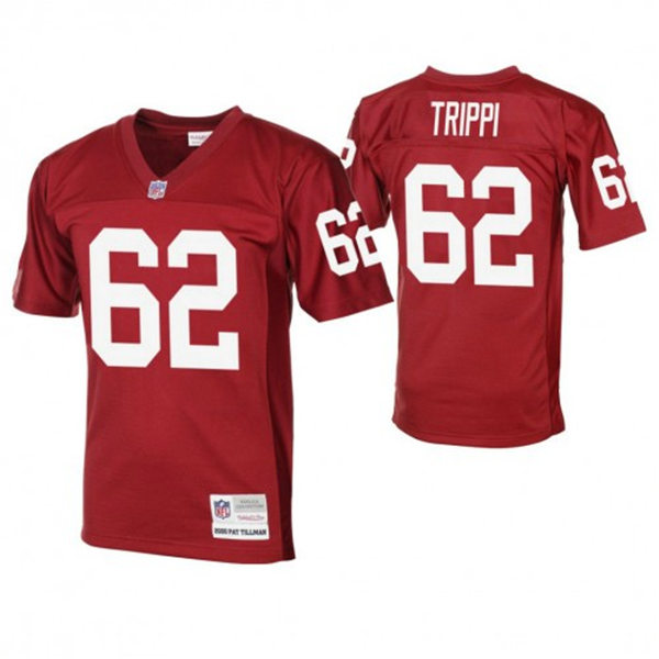 Mens Arizona Cardinals Retired Player #62 Charley Trippi Mitchell&Ness Cardinal Legacy Stitched Throwback Jersey