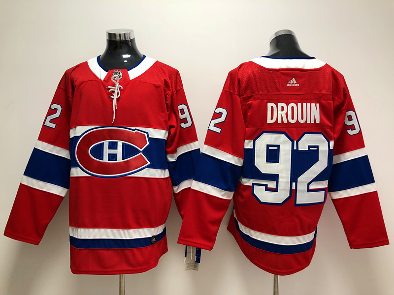 Men's Montreal Canadiens #92 Jonathan Drouin adidas Red Hockey Jersey