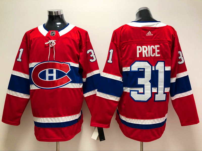 Men's Montreal Canadiens #31 Carey Price adidas Red Hockey Jersey