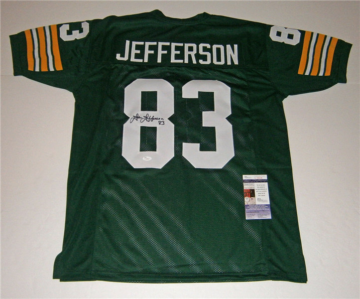 Men's Green Bay Packers #83 John Jefferson Mitchell & Ness Green Throwback Football Jersey 