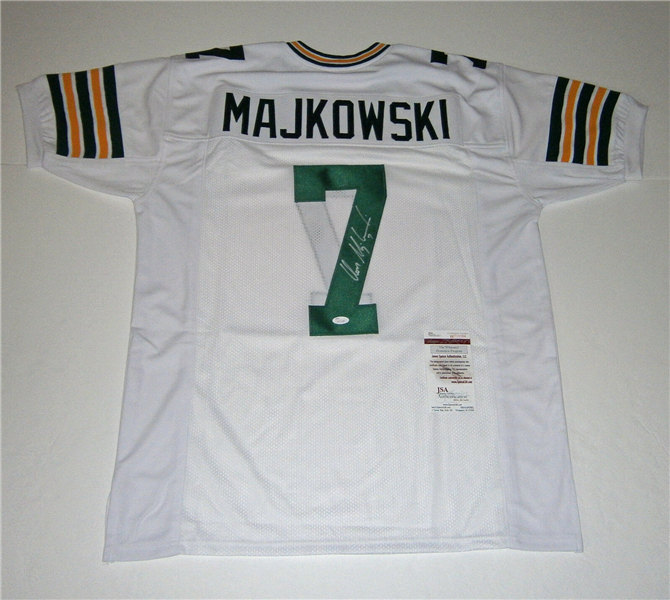 Men's Green Bay Packers #7 Don Majkowski Mitchell & Ness White Throwback Football Jersey