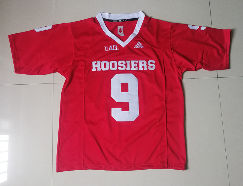 Mens Indiana Hoosiers #9 Michael Penix Jr. Adidas Crimson Hoosiers College Football Jersey