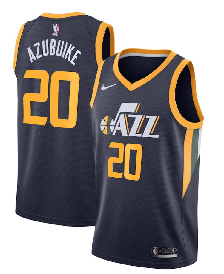 Mens Utah Jazz #20 Udoka Azubuike Nike Navy Icon Edition Jersey
