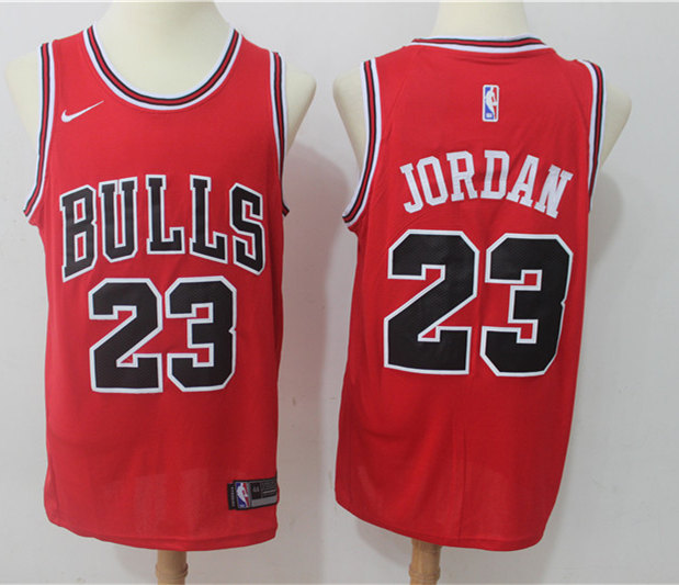 Men's Chicago Bulls #23 Michael Jordan 2020-21 Red Nike Icon Edition Jersey