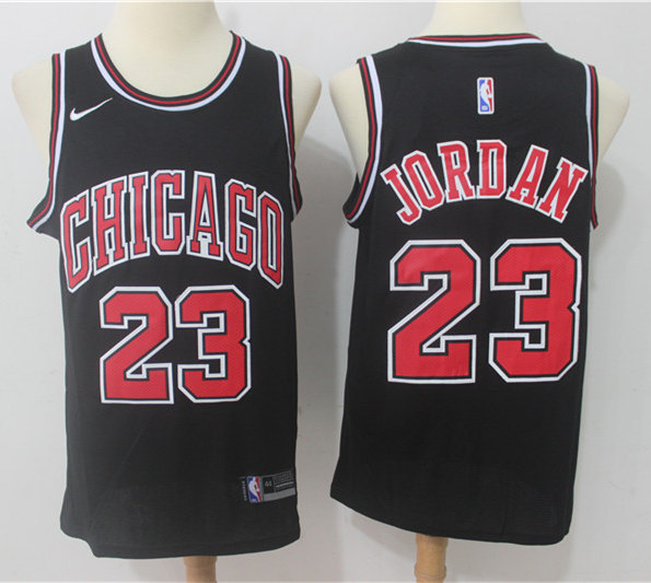 Men's Chicago Bulls #23 Michael Jordan 2020-21 Nike Black Statement Edition Jersey