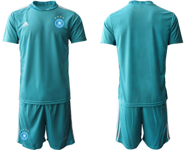 Mens Germany National Team 2020/21 Blue goalkeeper Soccer Jersey Suit