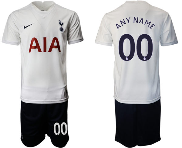 Mens Tottenham Hotspur  2021 White Home  Soccer Jersey Suit