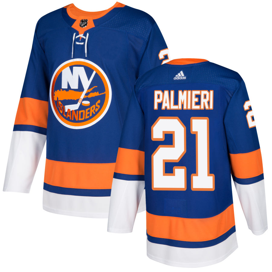 Mens New York Islanders #21 Kyle Palmieri Stitched adidas Home Royal Jersey 