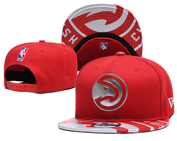 NBA Atlanta Hawks Red embroidered  Snapback Cap