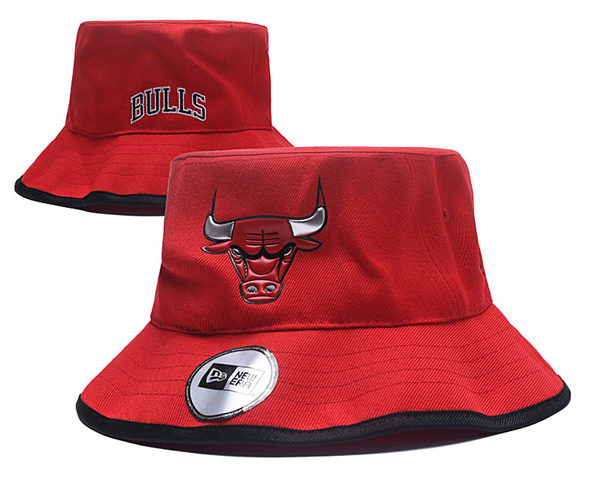 NBA Chicago Bulls embroidered Red Bucket Hat