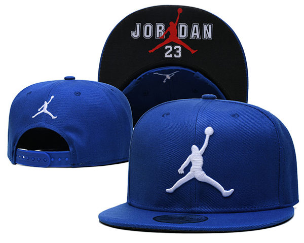 #23 Michael Jordan Royal White Logo Snapback Cap
