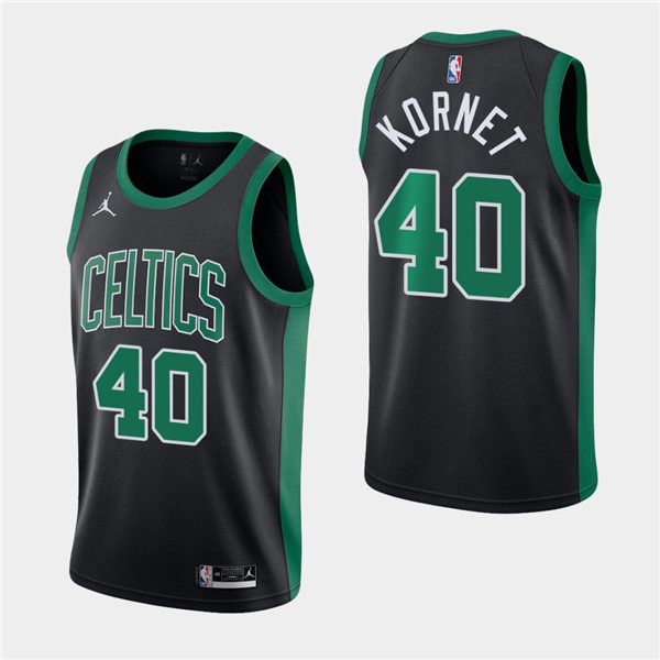 Men's Boston Celtics #40 Luke Kornet Black Jordan Statement Edition Jersey