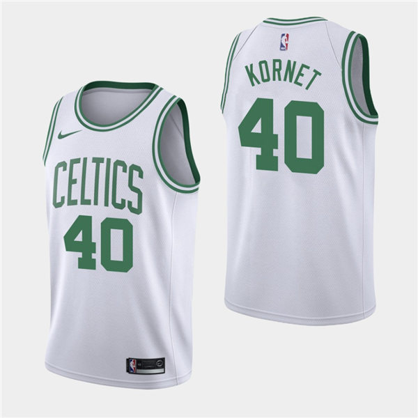 Men's Boston Celtics #40 Luke Kornet Nike White Association Edition Jersey