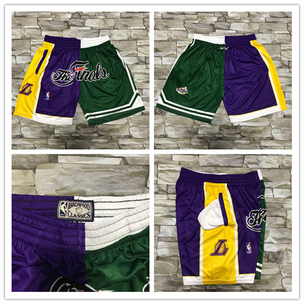 2009-10 NBA Final Game Los Angeles Lakers Boston Celtics Mitchell & Ness Hardwood Classics Shorts