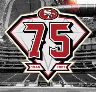San Francisco 49ers 1946-2021 75Th Anniversary Jersey Patch