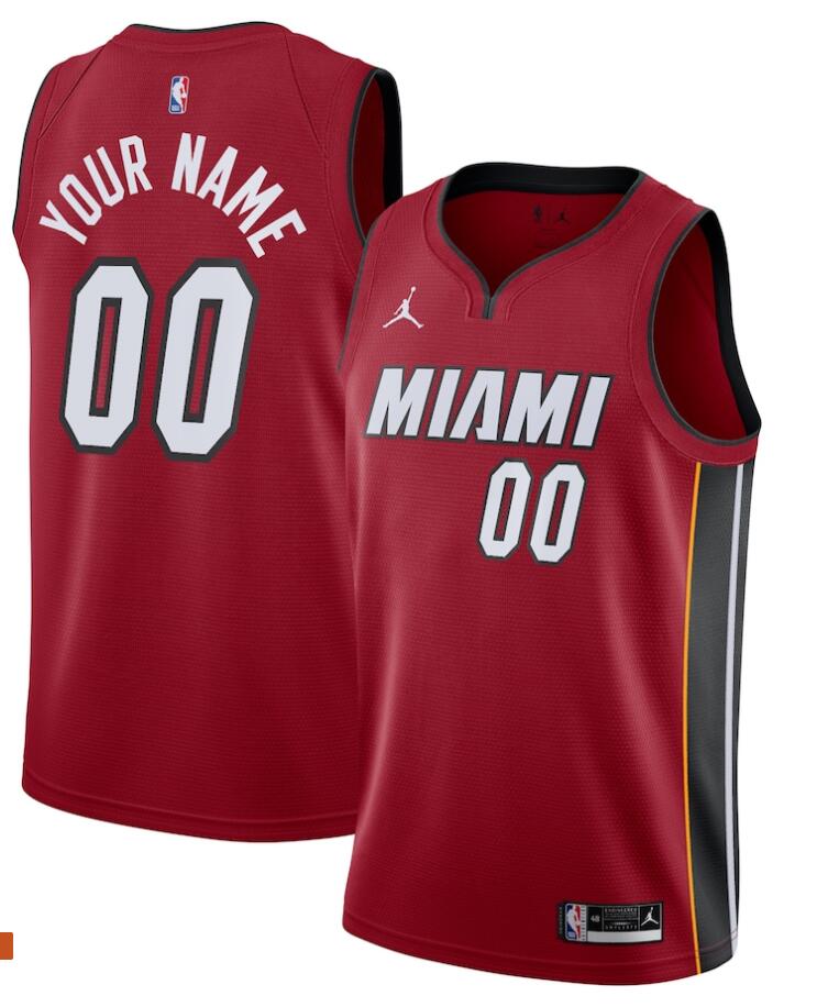 Womens Miami Heat Custom Gary Payton Alonzo Mourning Shaquille O'Neal Jordan Red Statement Jersey