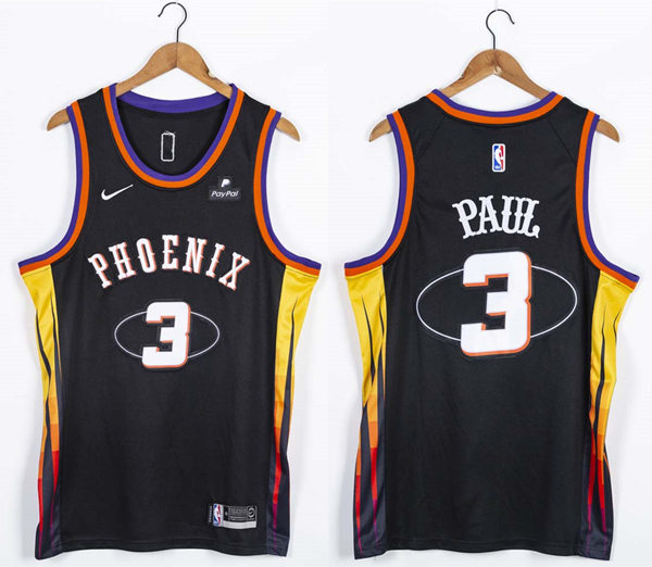 Mens Phoenix Suns #3 Chris Paul Nike Black NBA 75th Anniversary Jersey