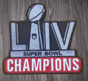 Embroidered Kansas City Chiefs LIV Super Bowl Champions Jersey patch