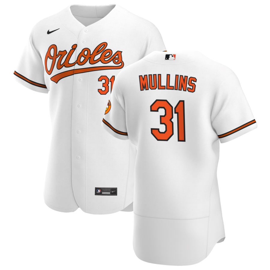 Mens Baltimore Orioles #31 Cedric Mullins Nike Home White Flexbase Jersey