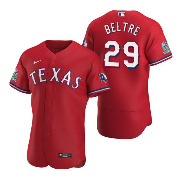 Mens Texas Rangers Retired Player #29 Adrian Beltre Nike Red Alternate FlexBase Player Jersey