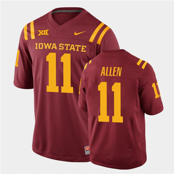 Mens Iowa State Cyclones #11 Chase Allen Nike Cardinal College Football Throwback Jersey