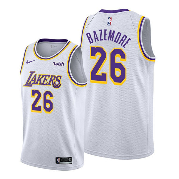 Mens Los Angeles Lakers #26 Kent Bazemore Nike White Association Edition Jersey 